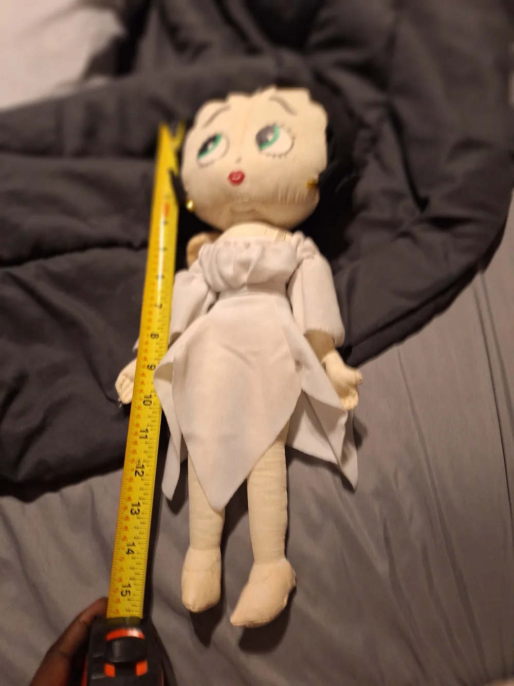 Betty Boop Plush Doll in White Dress - Picture 2 of 4
